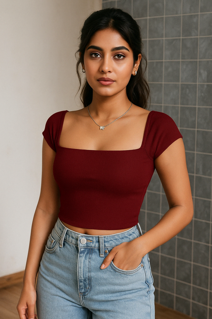 Haut Slim-Fit Chic Top