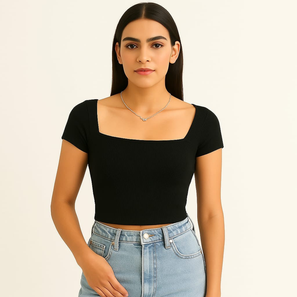 Haut Slim-Fit Chic Top