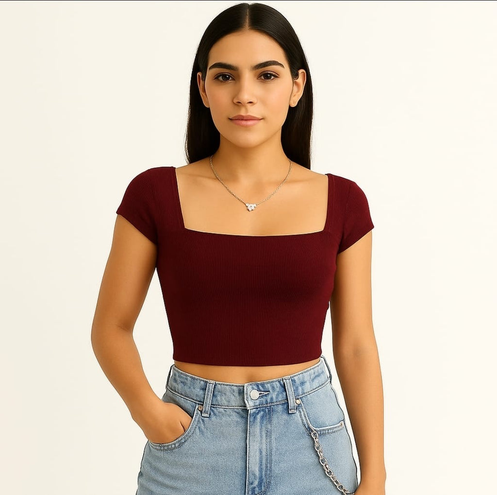 Haut Slim-Fit Chic Top